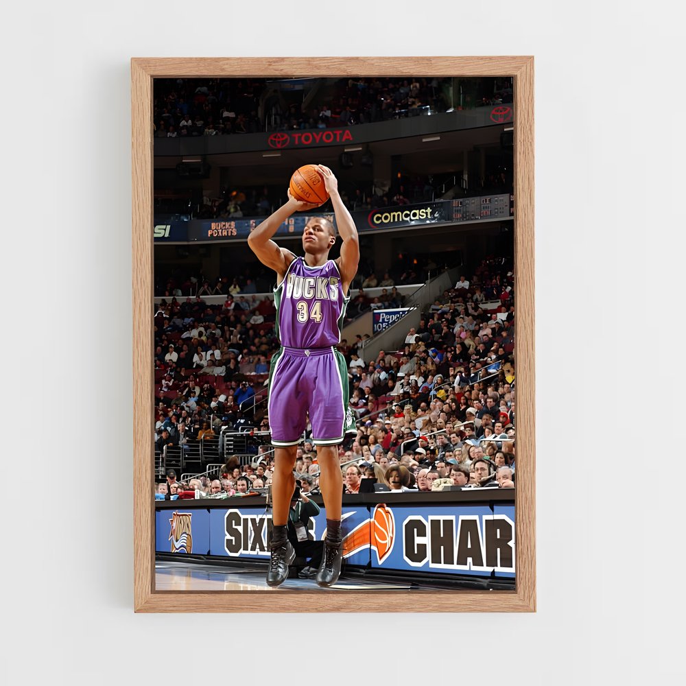Poster Ray allen marquer – affiche Basketball (vue 4)